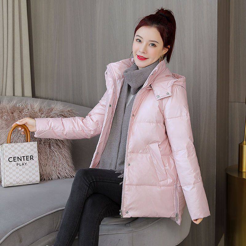 Womens Short Loose Padded Down-Alternative Jacket