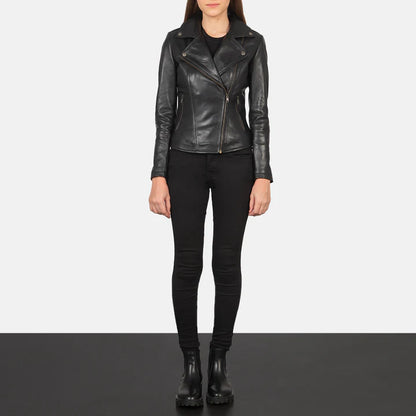 Black Leather Biker Jacket